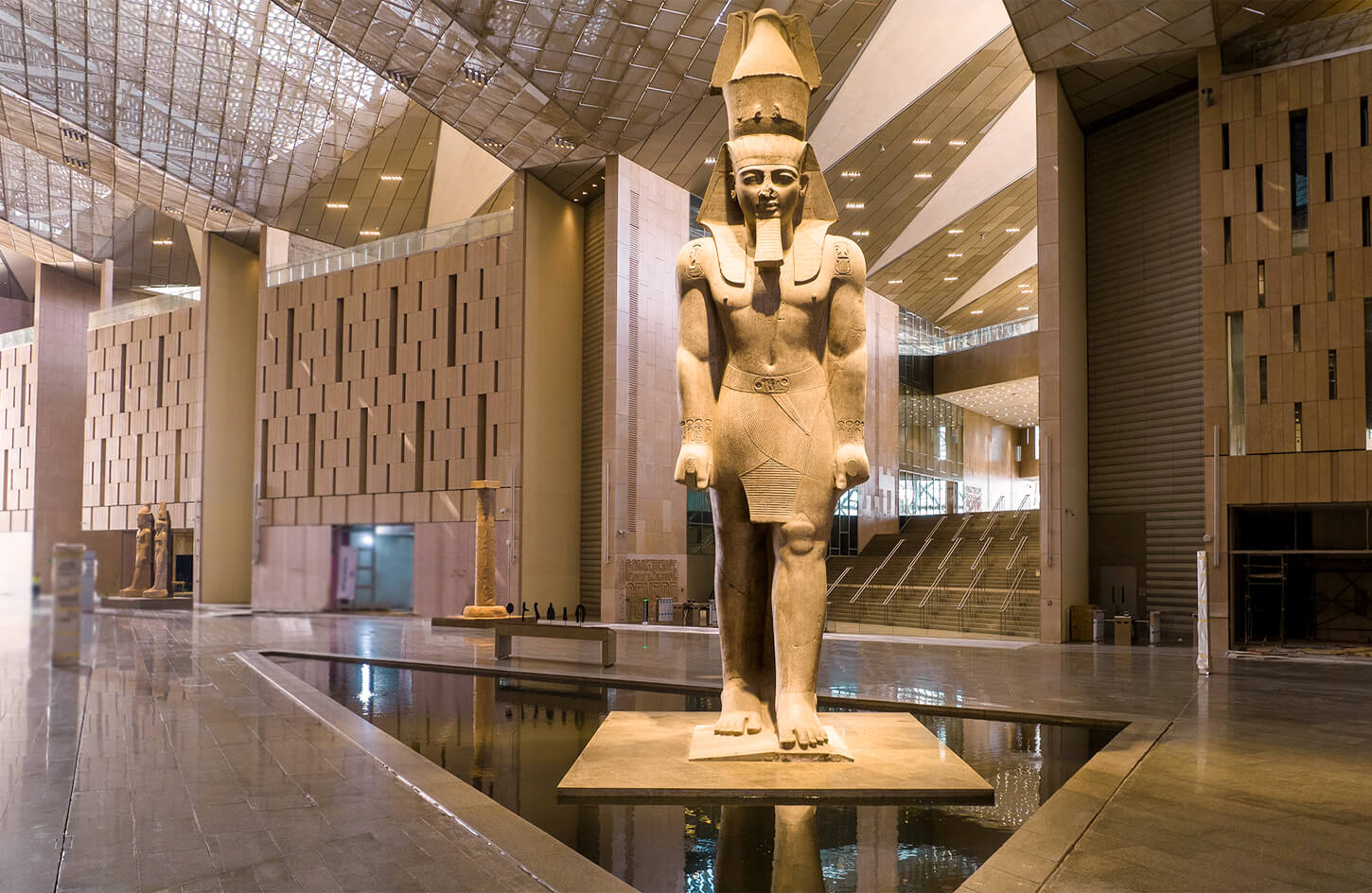 An-amazing-shot-of-one-of-the-statues-inside-the-Grand-Egyptian-Museum
