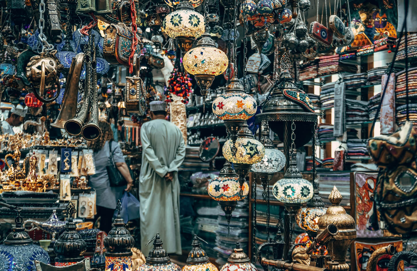 One of the bazaars in Khan El Khalili