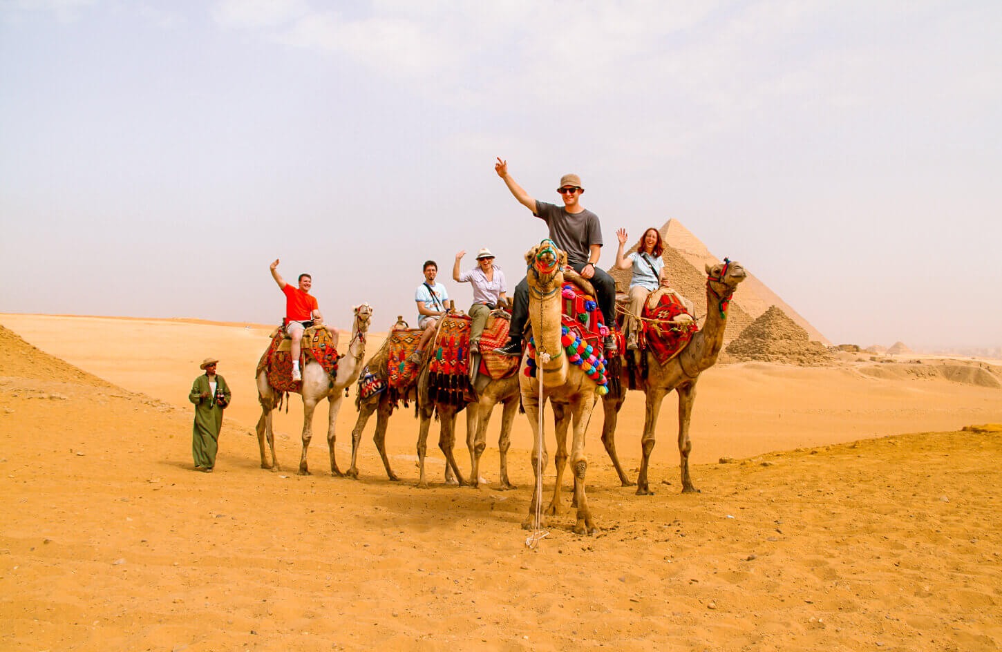 Pictures-of-some-tourists-riding-camels-in-the-pyramids-area
